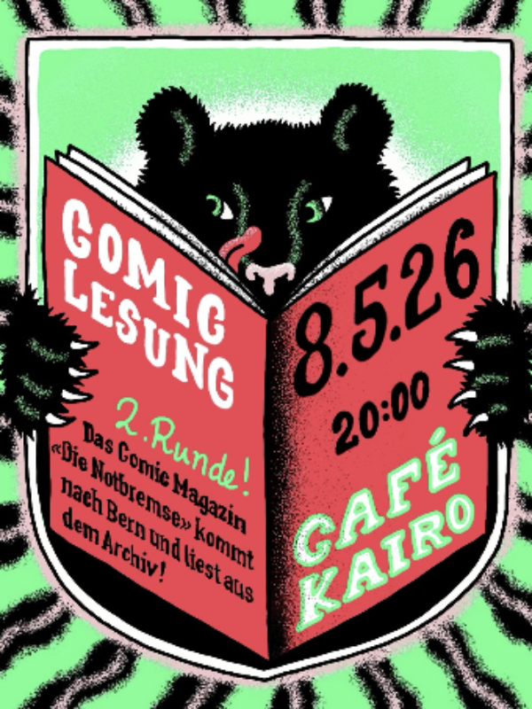 Comic-Lesung 2. Runde mit dem Notbremse-Magazin Café Kairo Lorraine