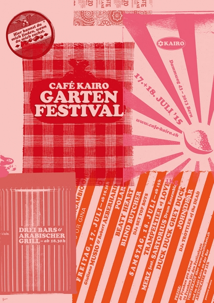 Wir laden zum Gartenfestival 2015   Café Kairo Lorraine Bern